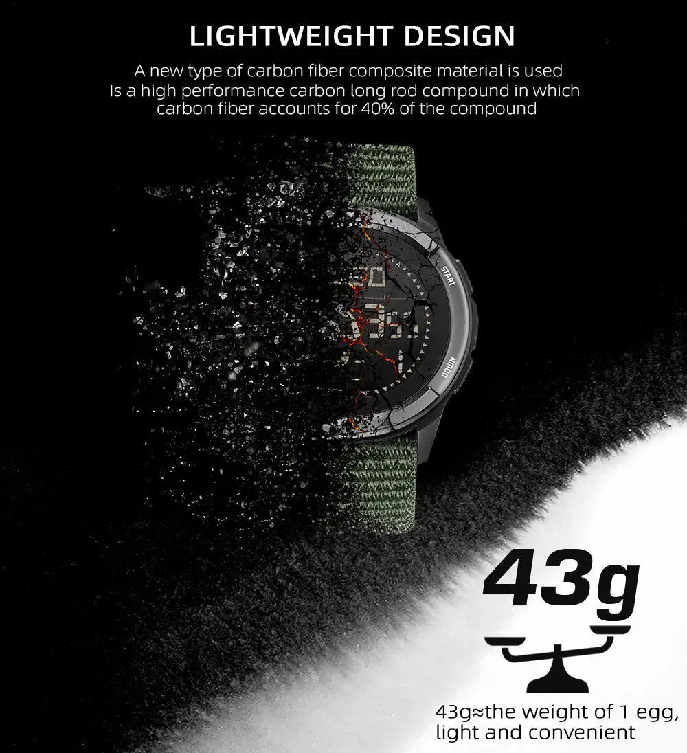 Outdoor Smartwatch – AMOLED Screen, Pedometer, Waterproof