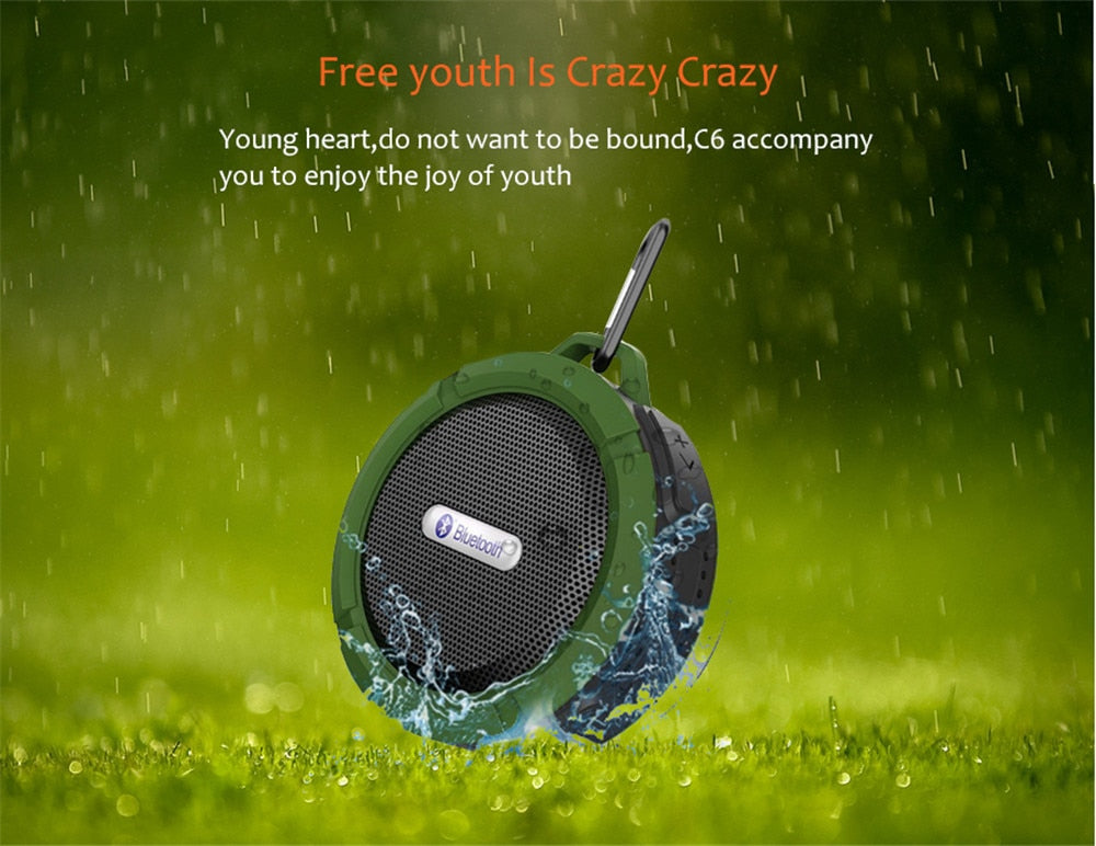 Portable Bluetooth Outdoor Speaker – Mini Bass Stereo