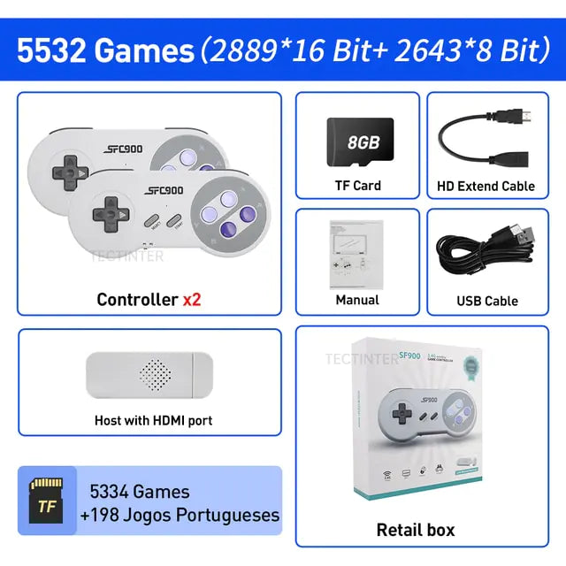 1500 Games HDMI Video Game Console – SNES/NES