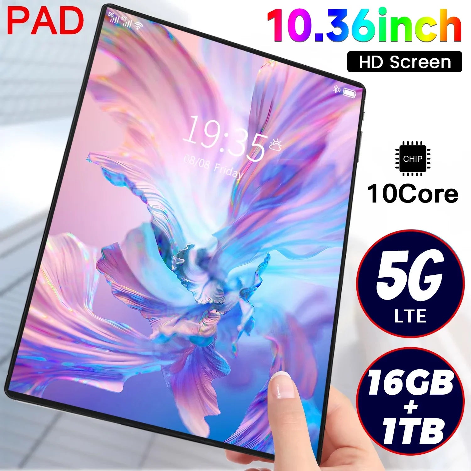 2025 5G Android Tablet – 10.36" 16GB RAM