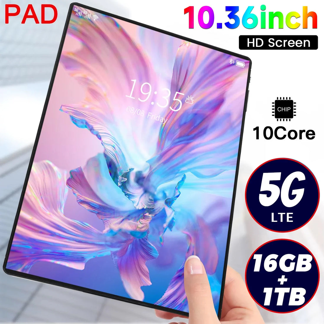 2025 5G Android Tablet – 10.36" 16GB RAM