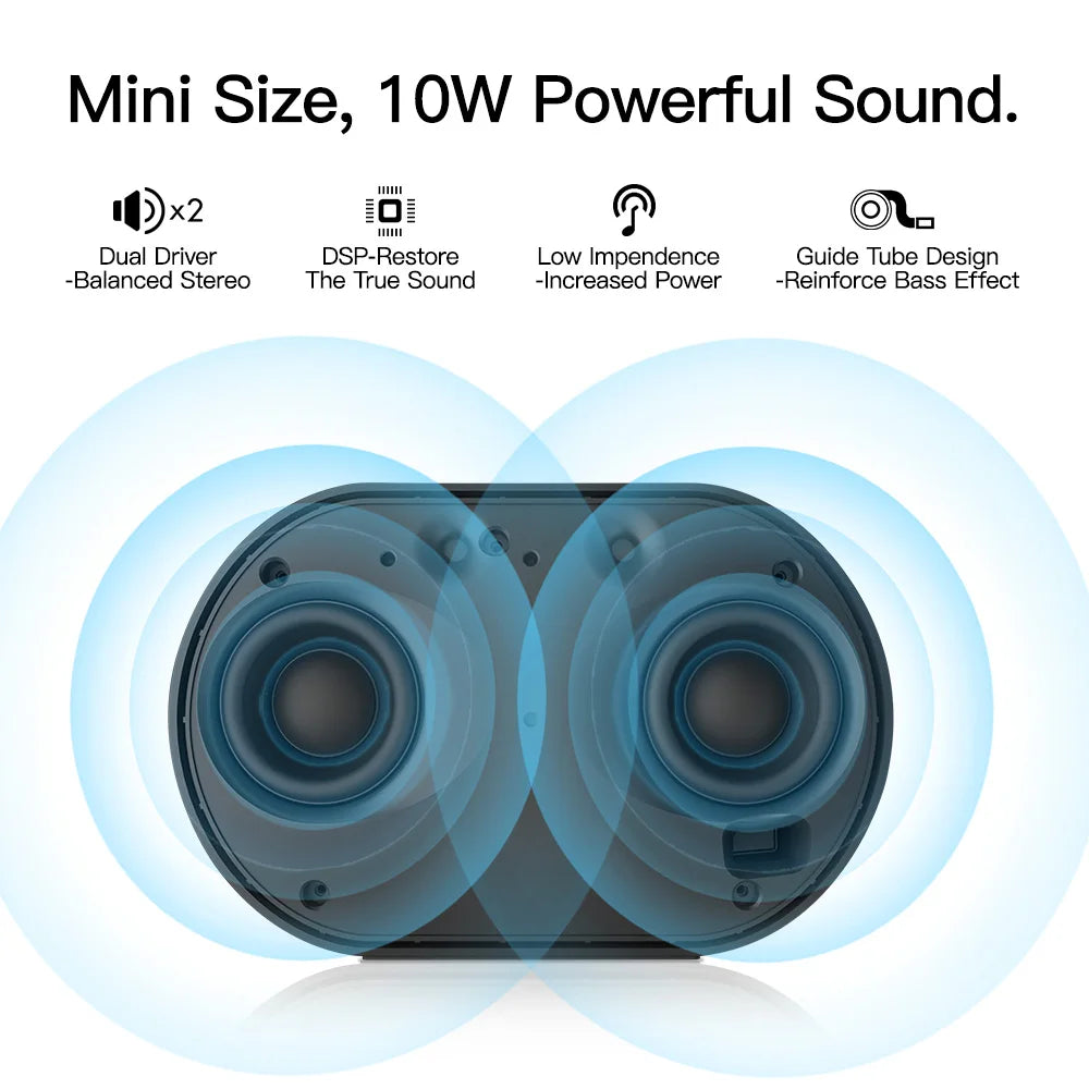 Portable Smart Bluetooth Speaker – 10W Mini Wireless