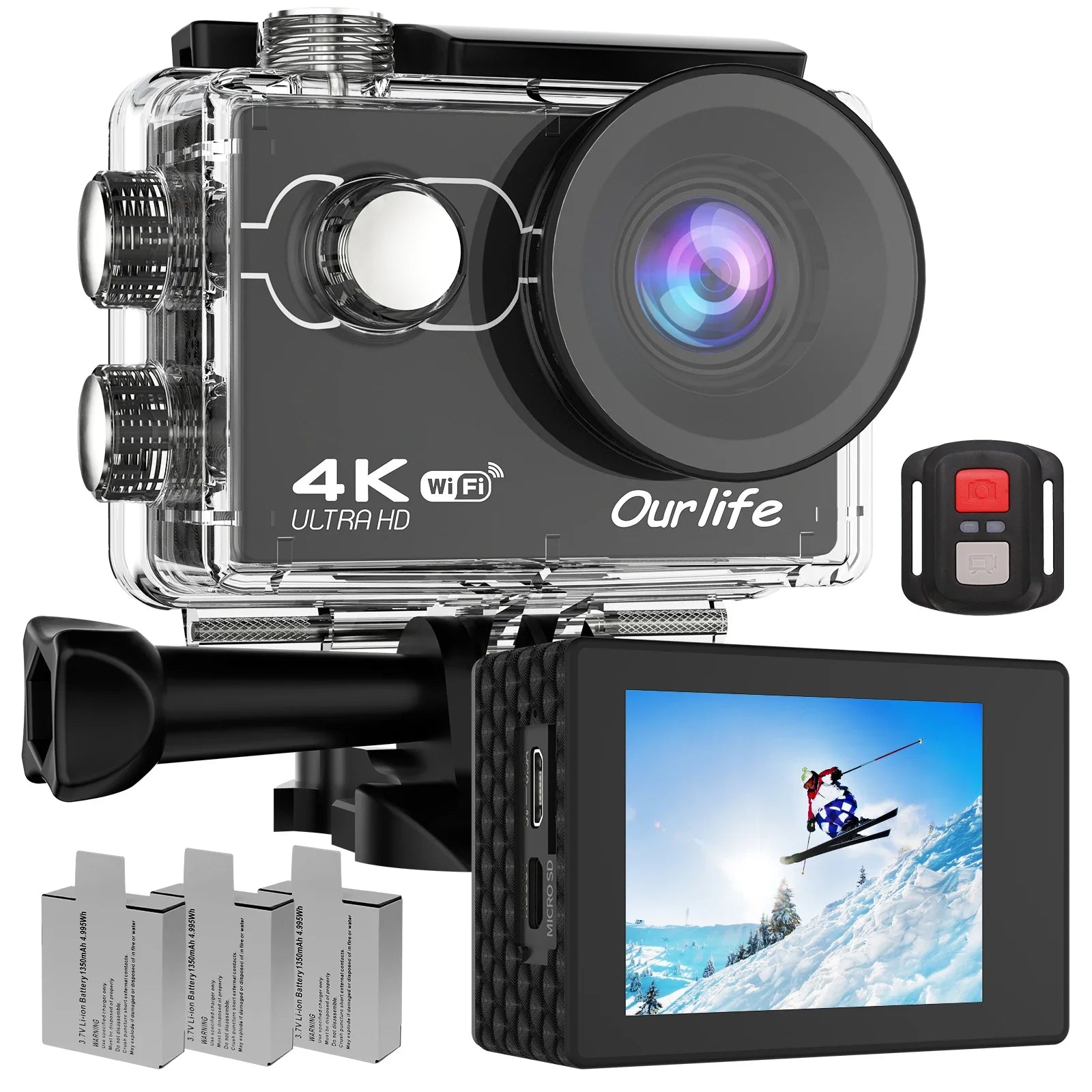 2025 4K Ultra HD Action Camera – Wide Angle