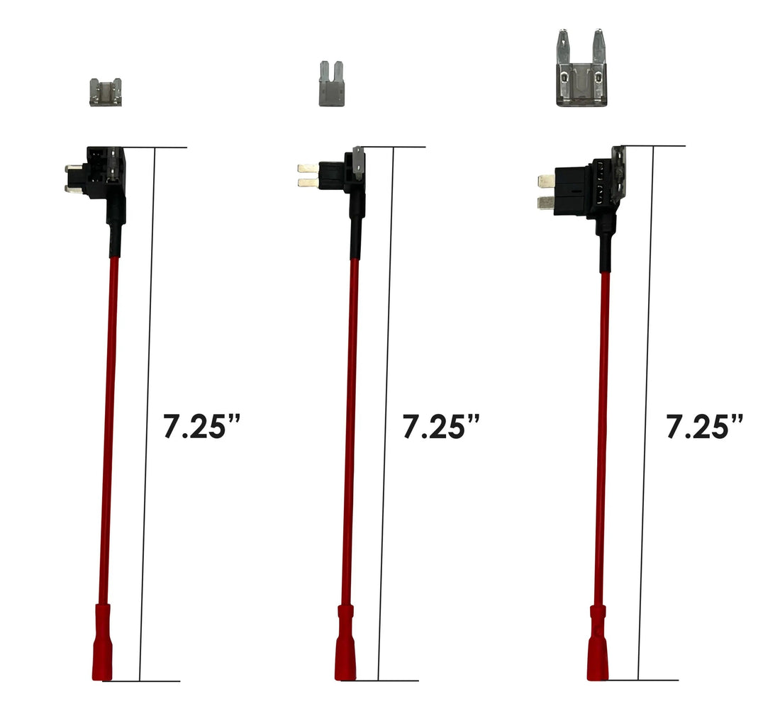 Rexing Fuse Tap and Add-a-Circuit Adapter with LP-mini, Mini Fuse, Micro2 blade fuse adapters