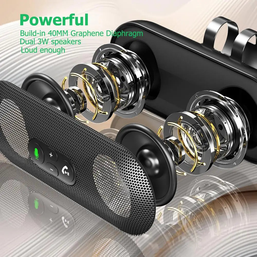 Bluetooth 5.4 Car Speakerphone – Handsfree Music Player