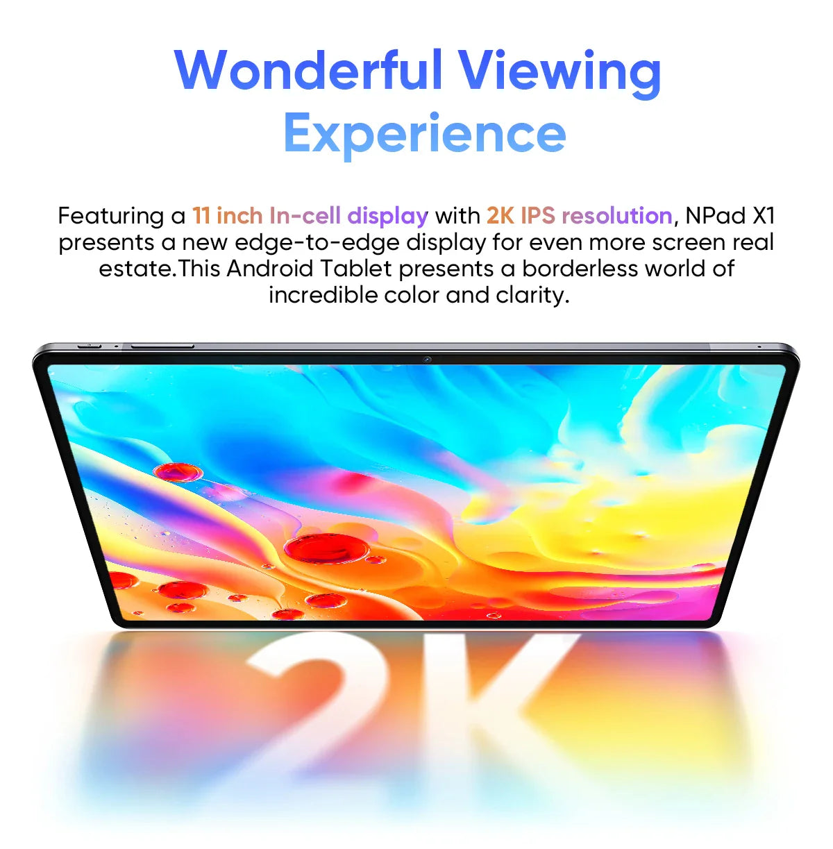NPad X1 Android 13 Tablet – 10.95" FHD