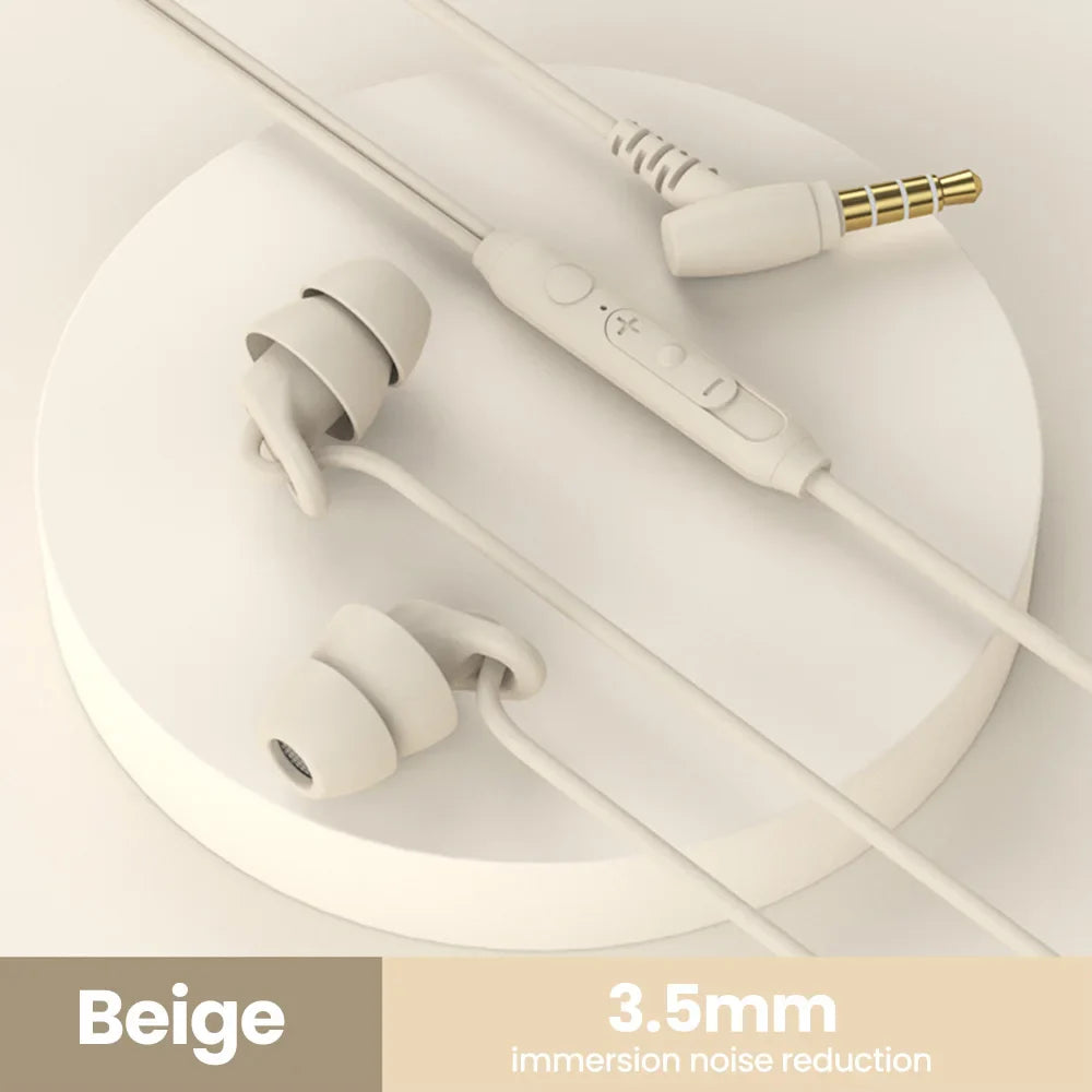 Soft Silicone Wired Earphones – Type-C & 3.5mm