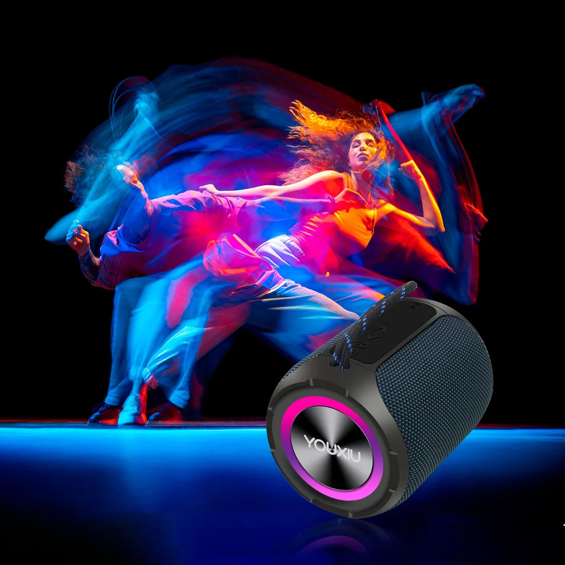 Portable Bluetooth Speaker – IPX7 LED Stereo Sound Outdoor