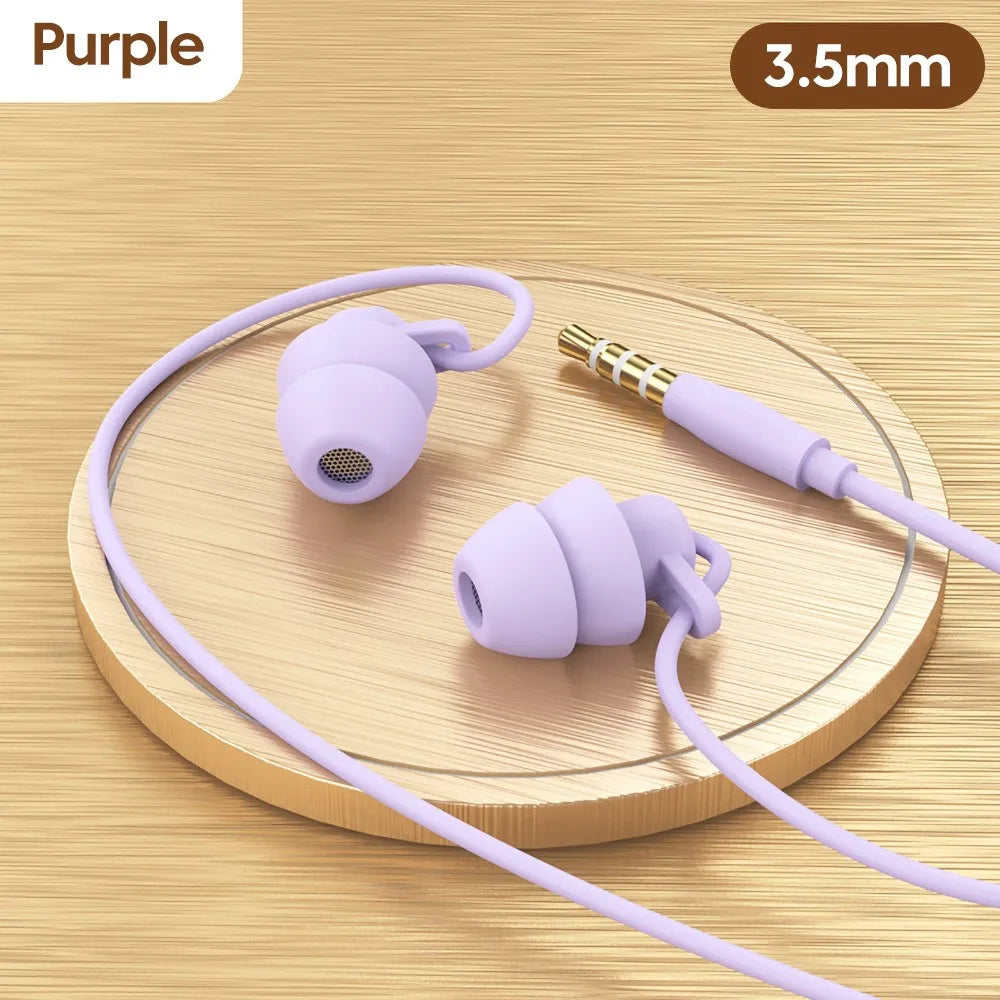 Soft Silicone Wired Earphones – Type-C & 3.5mm