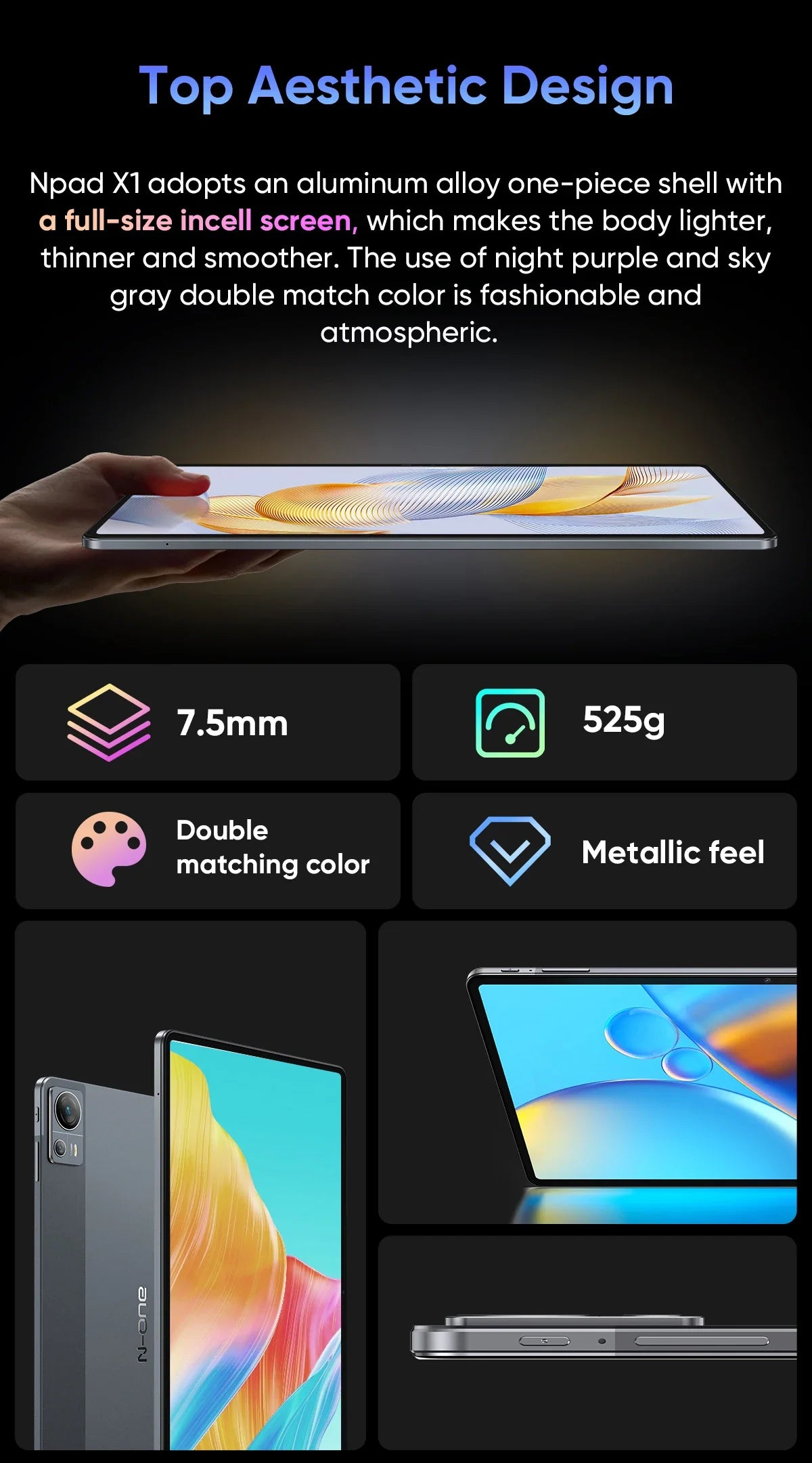 NPad X1 Android 13 Tablet – 10.95" FHD