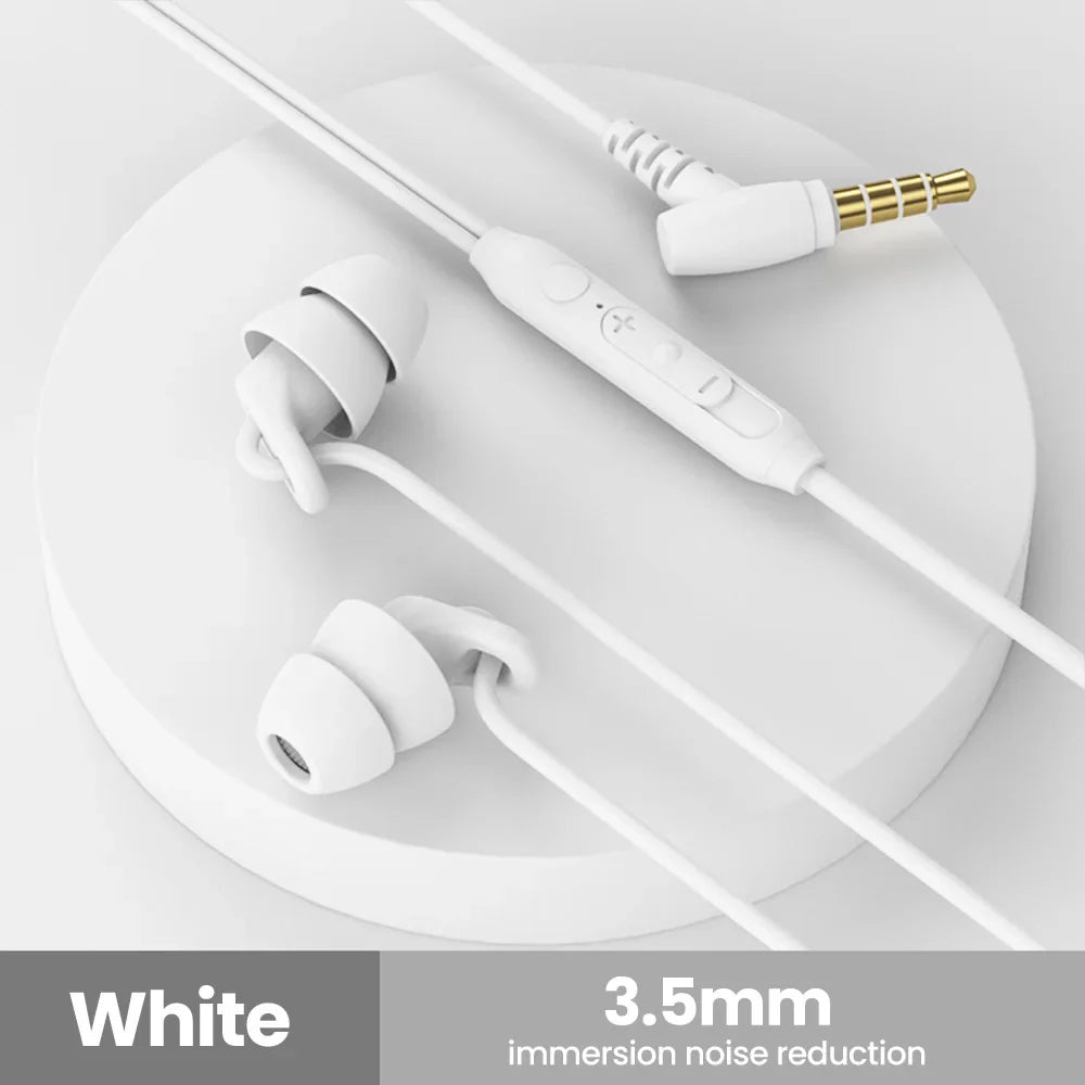Soft Silicone Wired Earphones – Type-C & 3.5mm