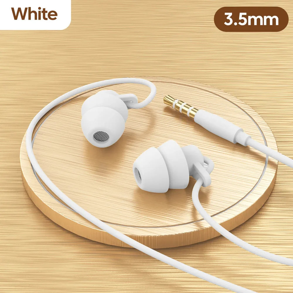 Soft Silicone Wired Earphones – Type-C & 3.5mm