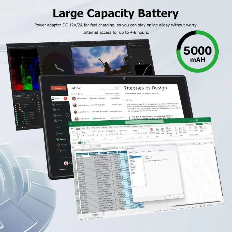 10.1-Inch Windows 11 Tablet – 4GB RAM 64GB