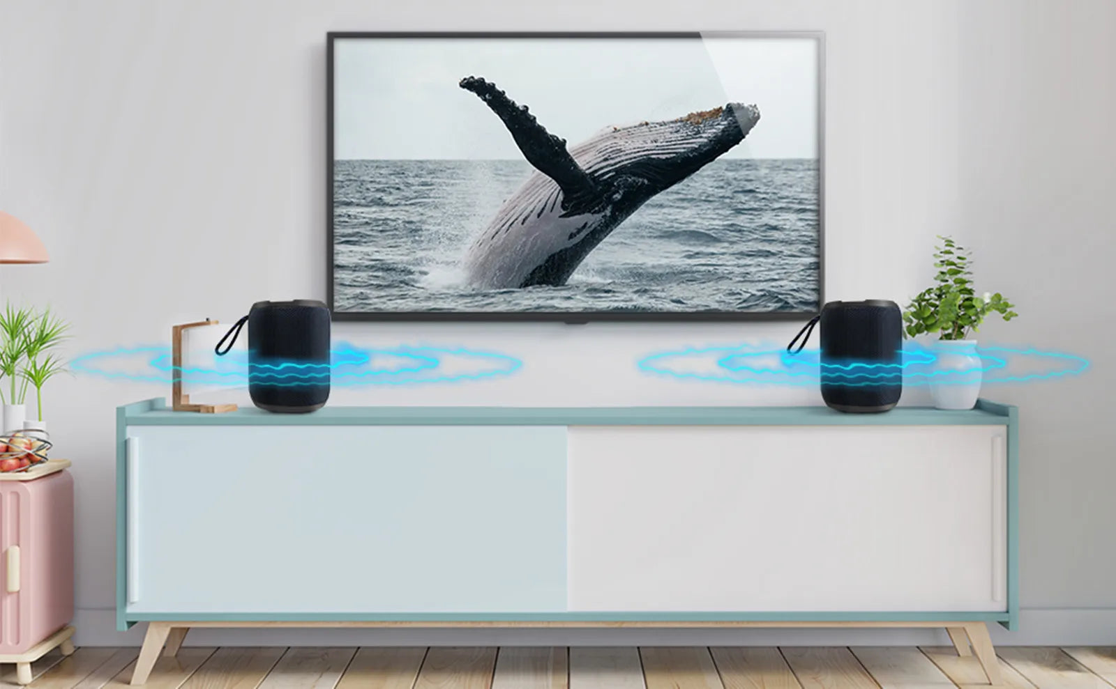 Portable Bluetooth Speaker – IPX7 LED Stereo Sound Outdoor