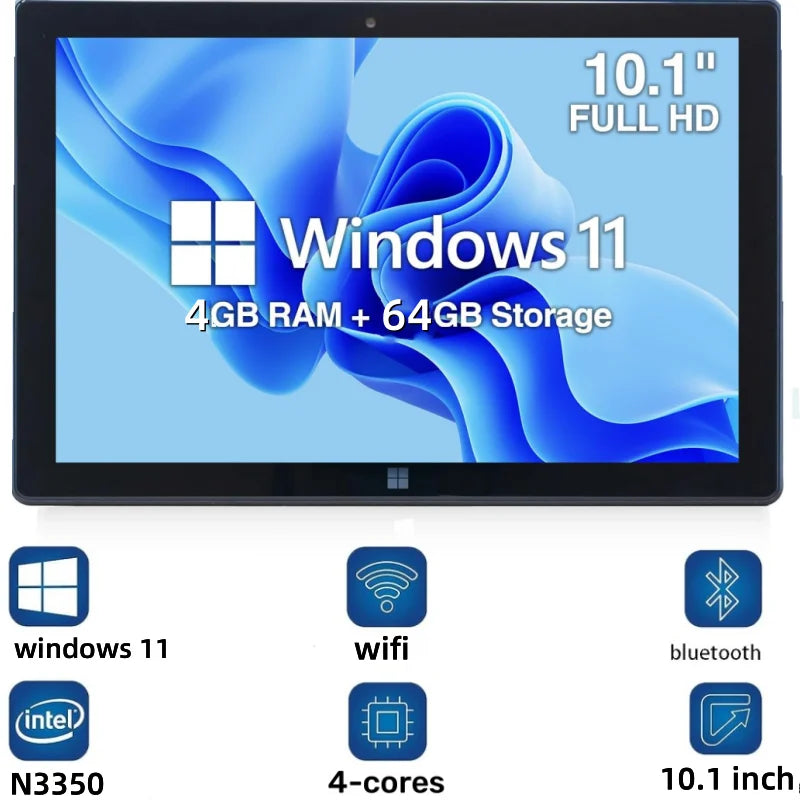10.1-Inch Windows 11 Tablet – 4GB RAM 64GB