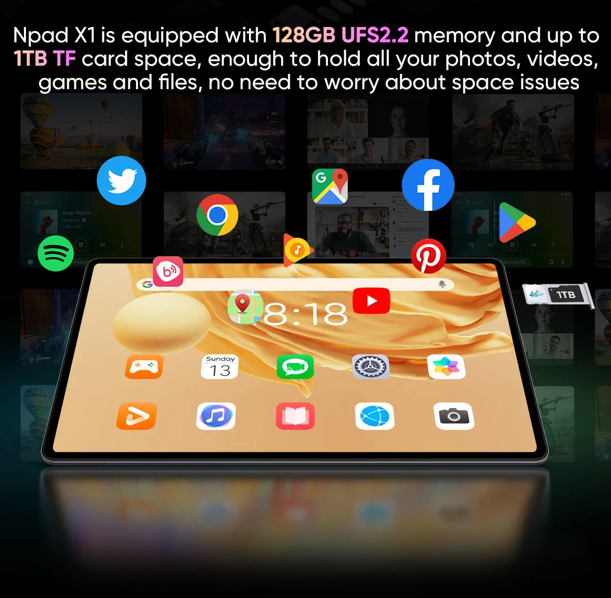 NPad X1 Android 13 Tablet – 10.95" FHD
