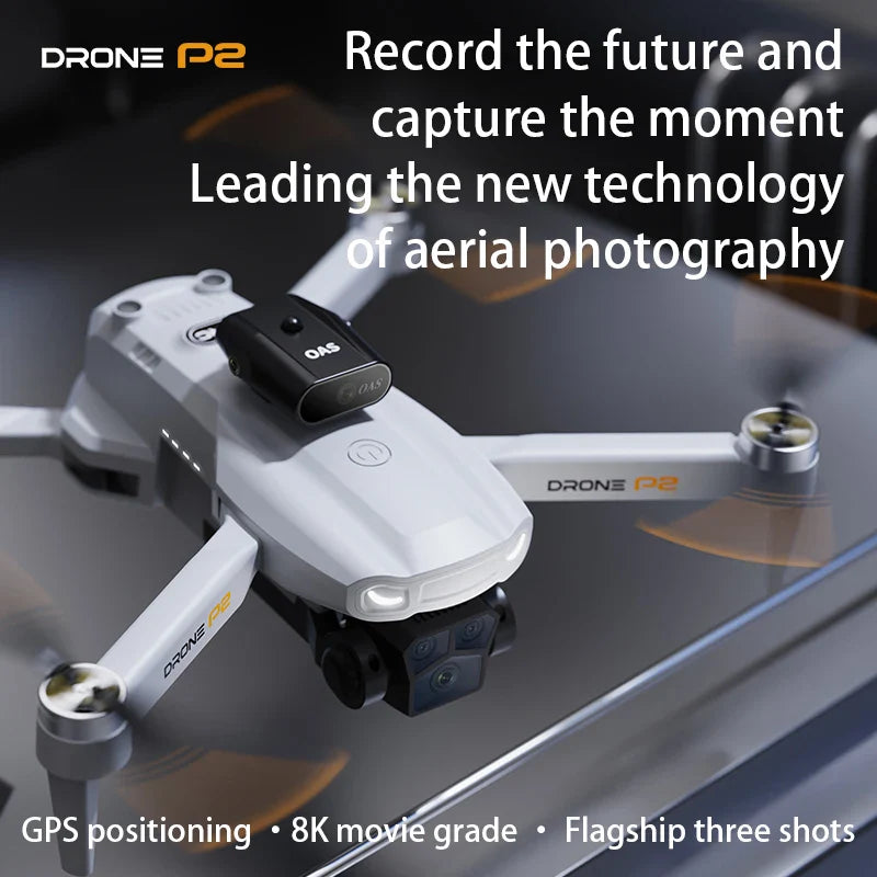 KBDFA P2 RC Drone – Dual HD Foldable Quadcopter