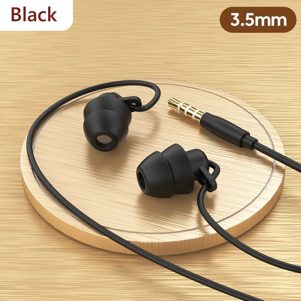 Soft Silicone Wired Earphones – Type-C & 3.5mm