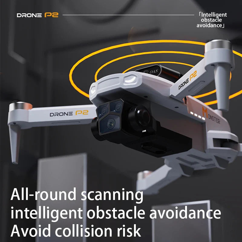 KBDFA P2 RC Drone – Dual HD Foldable Quadcopter