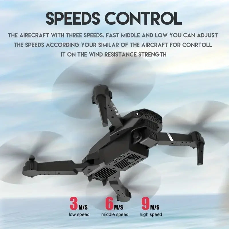 E88 4K HD Foldable RC Drone – WiFi FPV