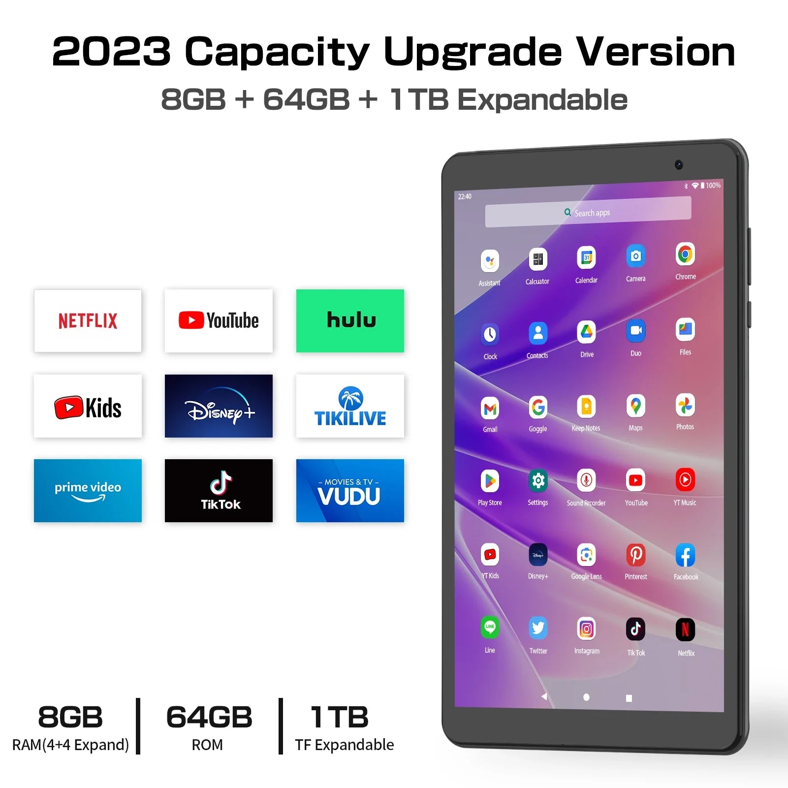 8-Inch Android 13 Tablet – 8GB RAM 64GB