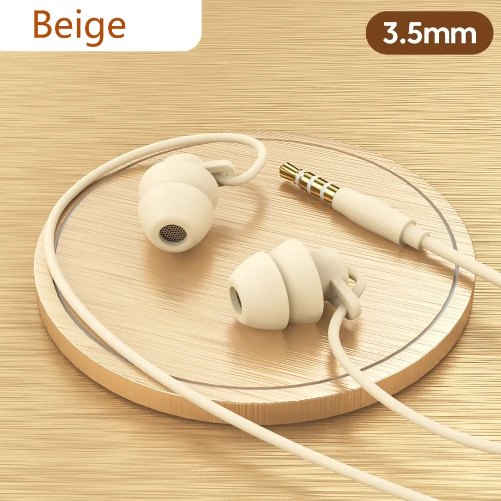 Soft Silicone Wired Earphones – Type-C & 3.5mm