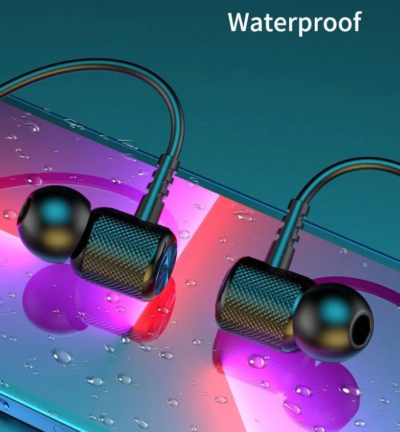 Bluetooth Neckband Headphones – Waterproof Sports Earbuds