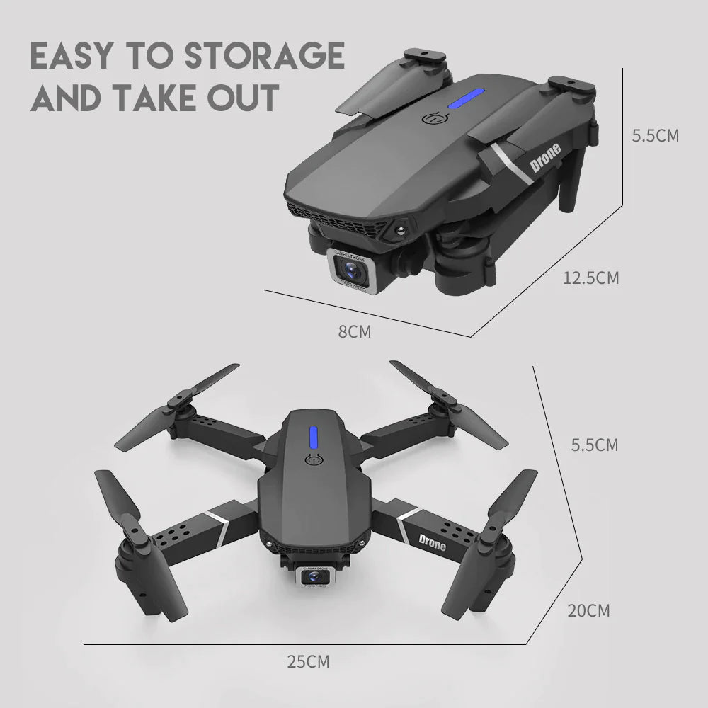 2023 4K RC Drone – Dual Camera Foldable Quadcopter